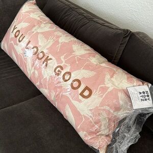 Novogratz by Utica body pillow “you look good” NWT